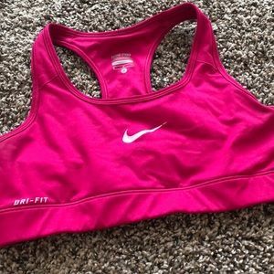 Magenta Nike sports bra